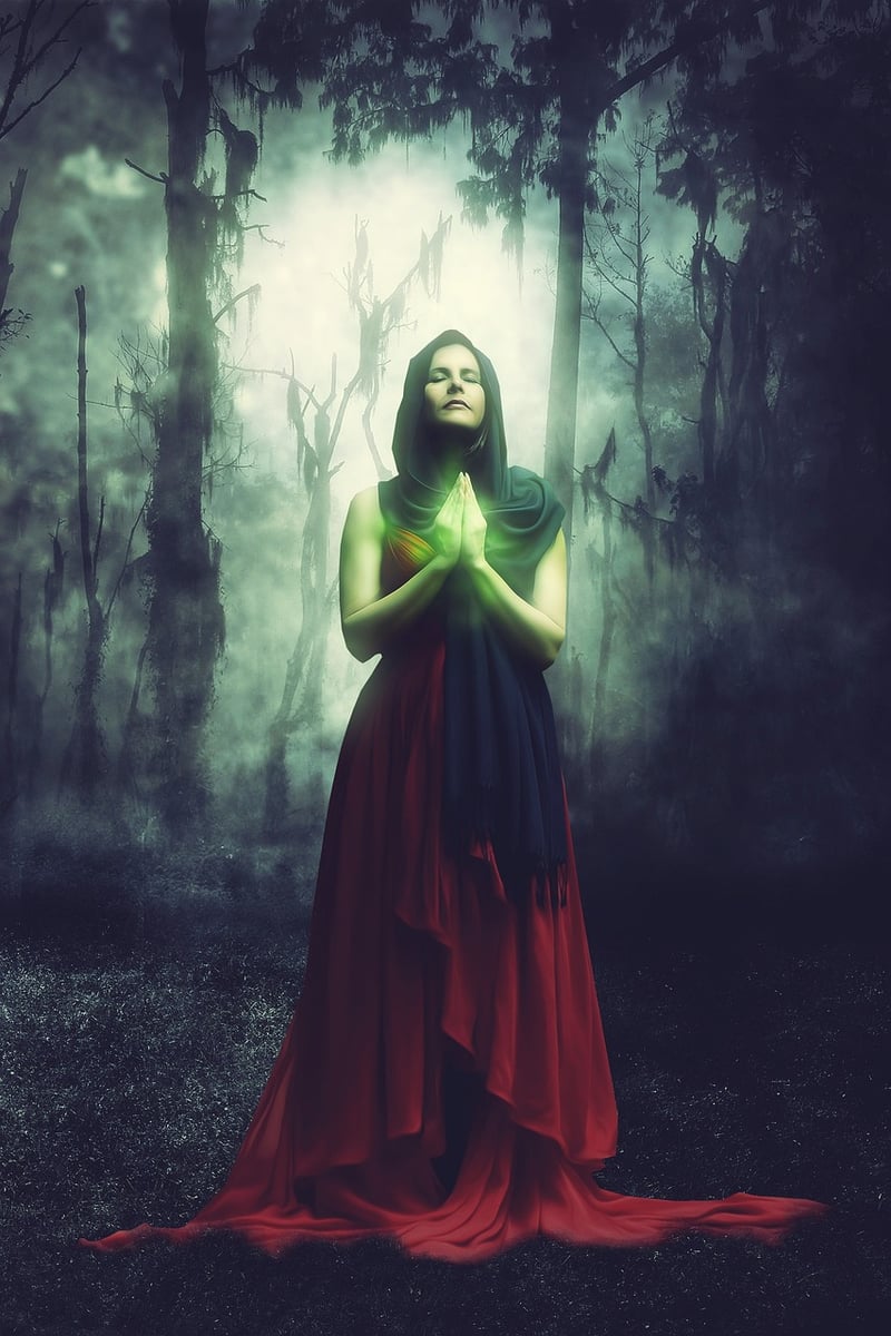 Magic Plants in a Fantasy Forest